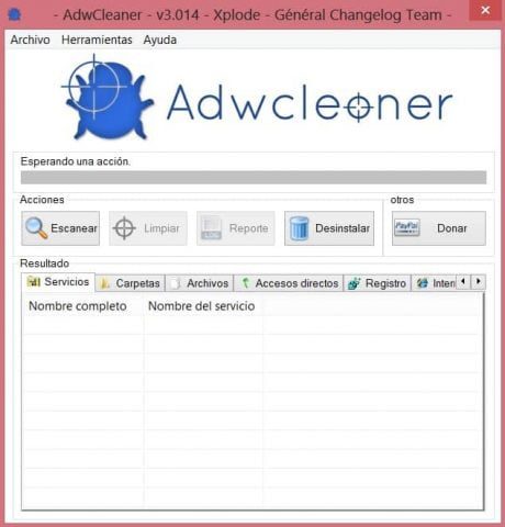 AdwCleaner elimina el malware