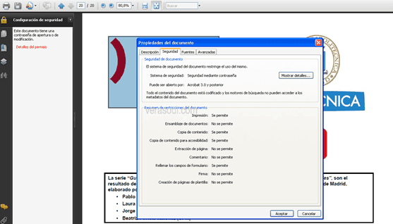 Desbloqueando fichero PDF