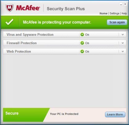 McAfee Security Scan Plus: comprueba los virus de tu equipo McAfee Security Scan Plus