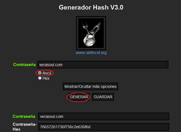 Generador Hash V3.0